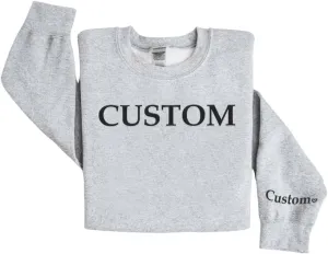 Premium Custom Text Embroidered Hoodie, Oversized Sweatshirts Women, Birthday Gifts Mothers Day- Size S to 4XL