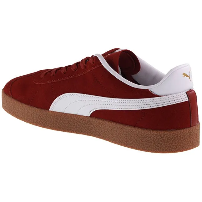 Puma Trainers Mens Club Red White Gum