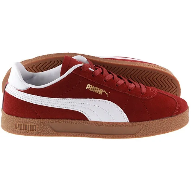 Puma Trainers Mens Club Red White Gum