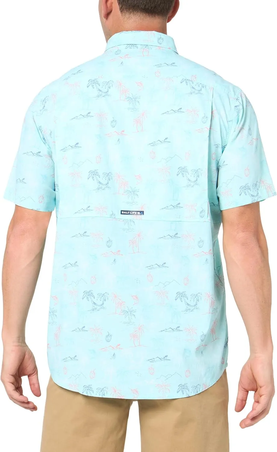 Salt Life Men's Lounge Life Woven Short Sleeve Performance Tee
