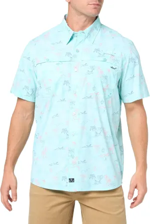 Salt Life Men's Lounge Life Woven Short Sleeve Performance Tee