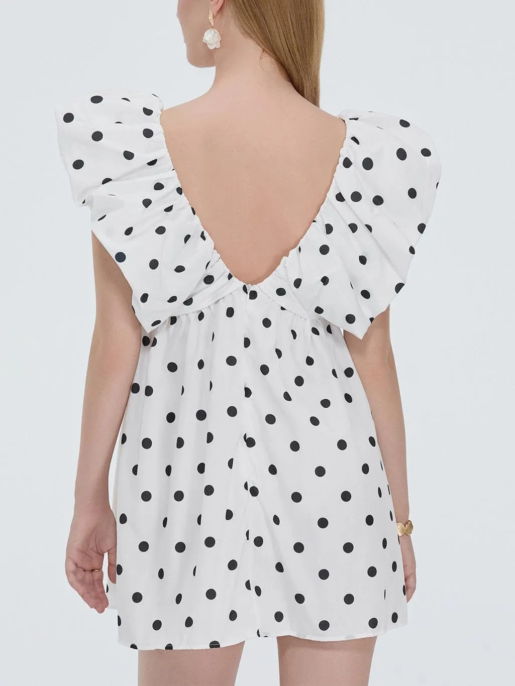 Sastianaen Women Y2k Floral Print Mini Dress Boho V Neck Puff Sleeve Short Dress Bow Tie Flowy Dress Beach Sundress