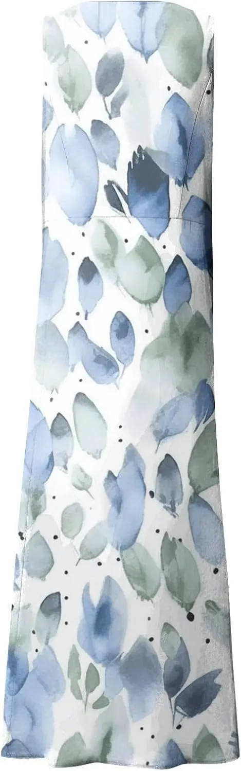 Spring Dresses Women Maxi Dress Loose Sleeveless Dresses Women Casual Spring Summer Cute