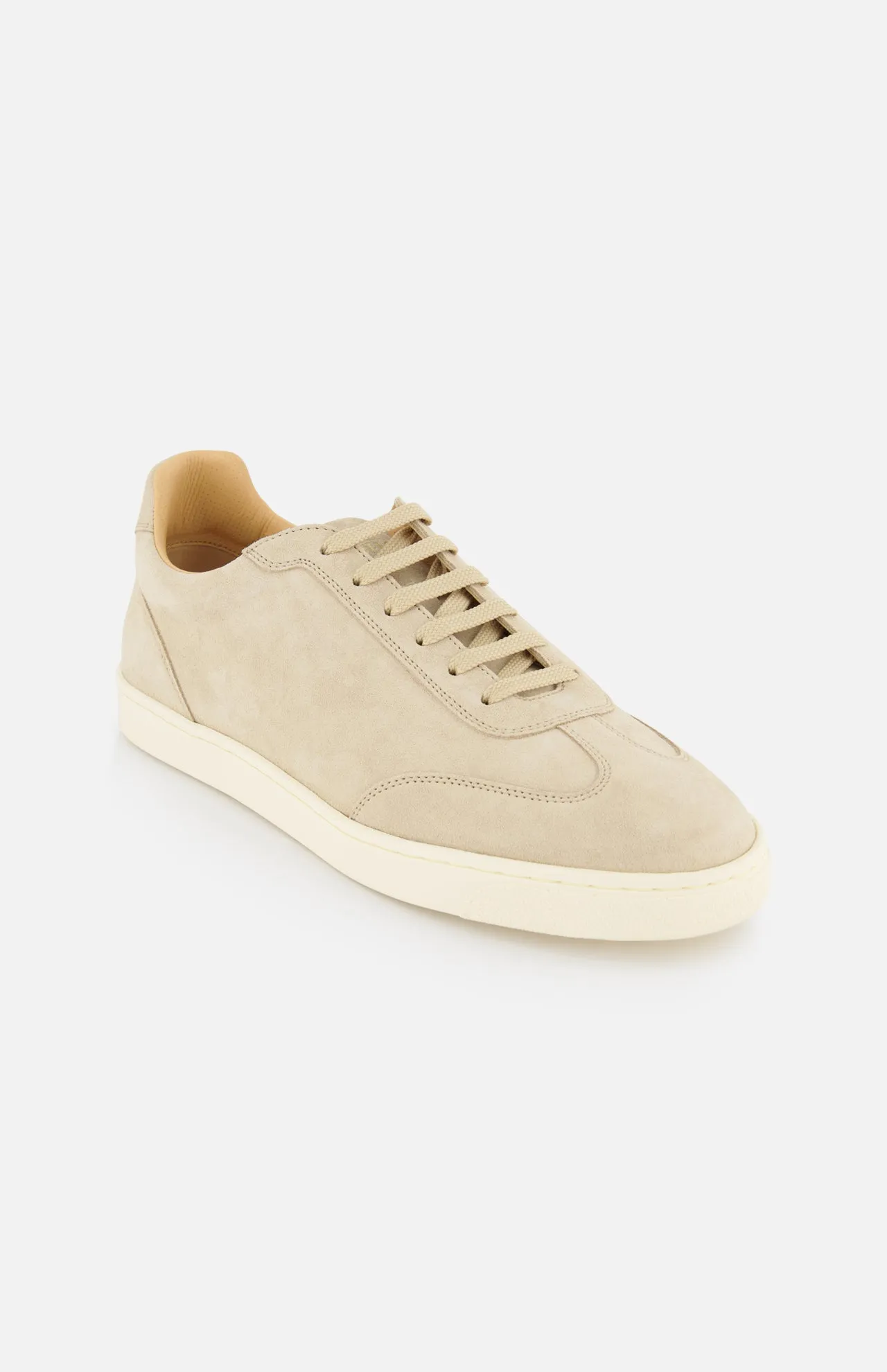 Suede Contrast Sole Sneakers