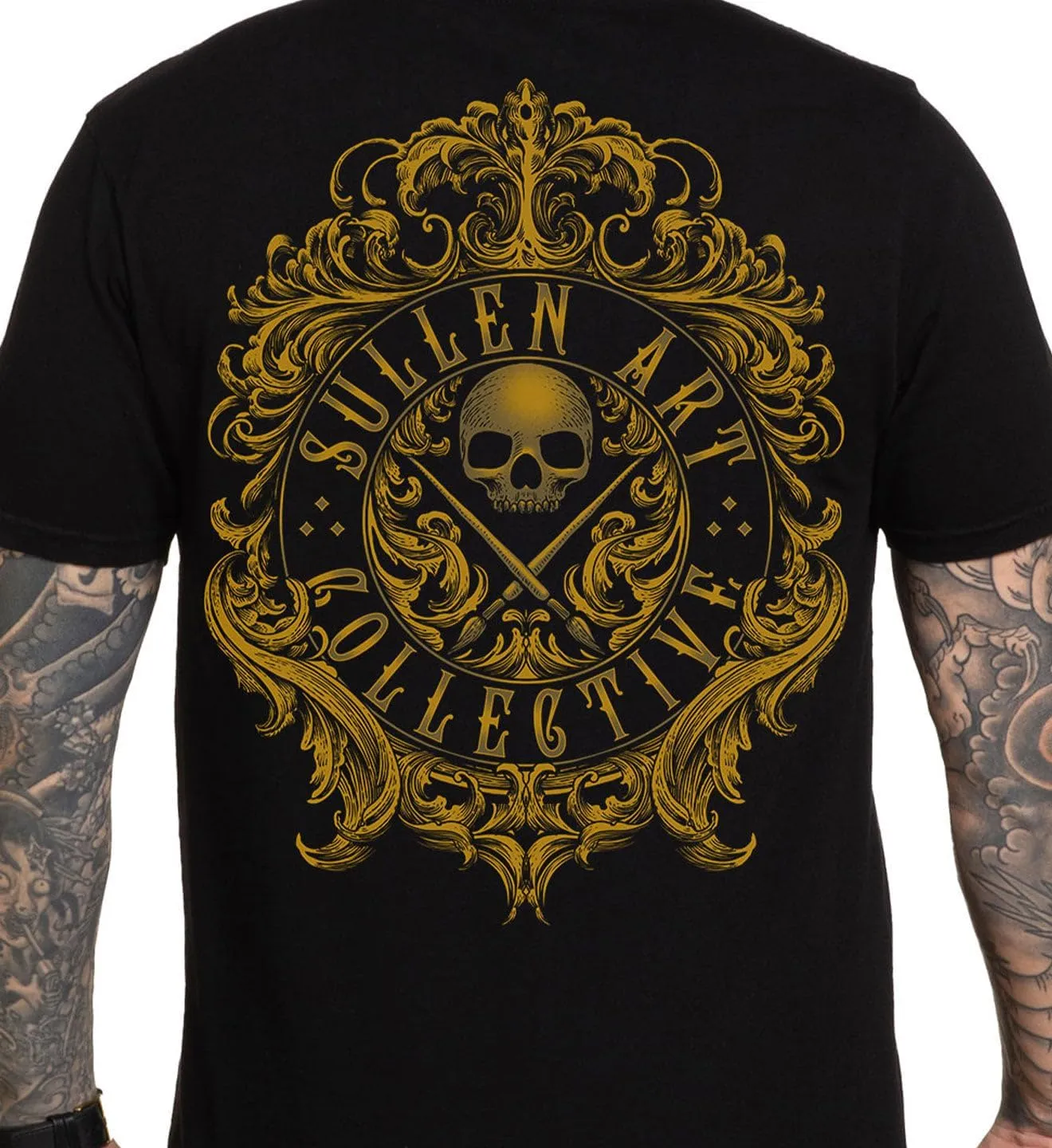 Sullen Men's Filigree Badge Tattoo Lifestyle Graphic Premium Short Sleeve Tee