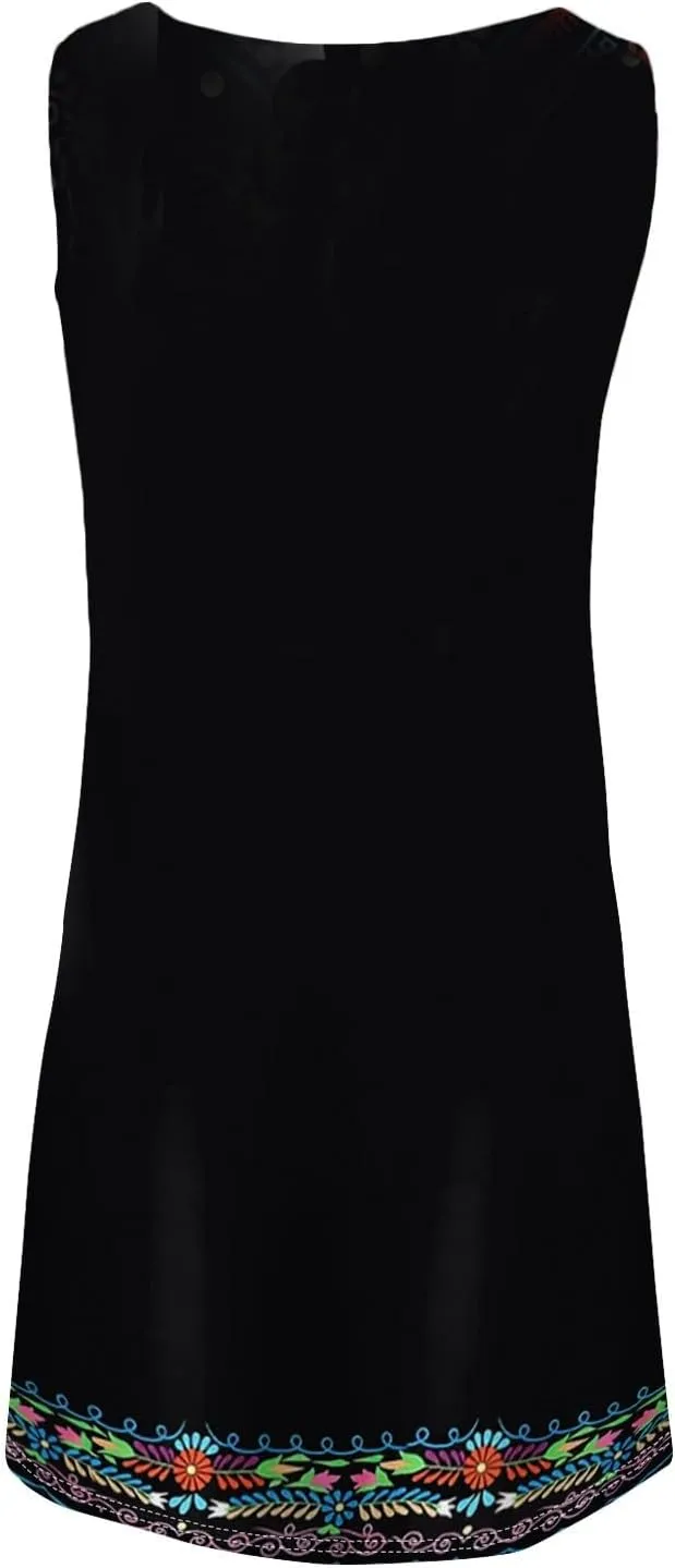 Summer Dresses Women Midi Dresses for Women Dresses Women Sleeveless Loose Swing Summer