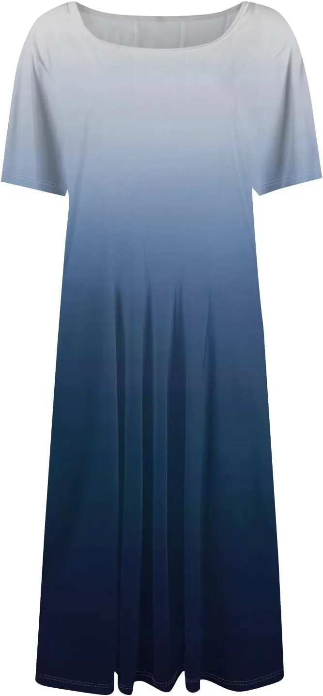 Summer Dresses Women Midi Dresses for Women Fitted Tight Short Sleeve A Line Dresses Women Summer