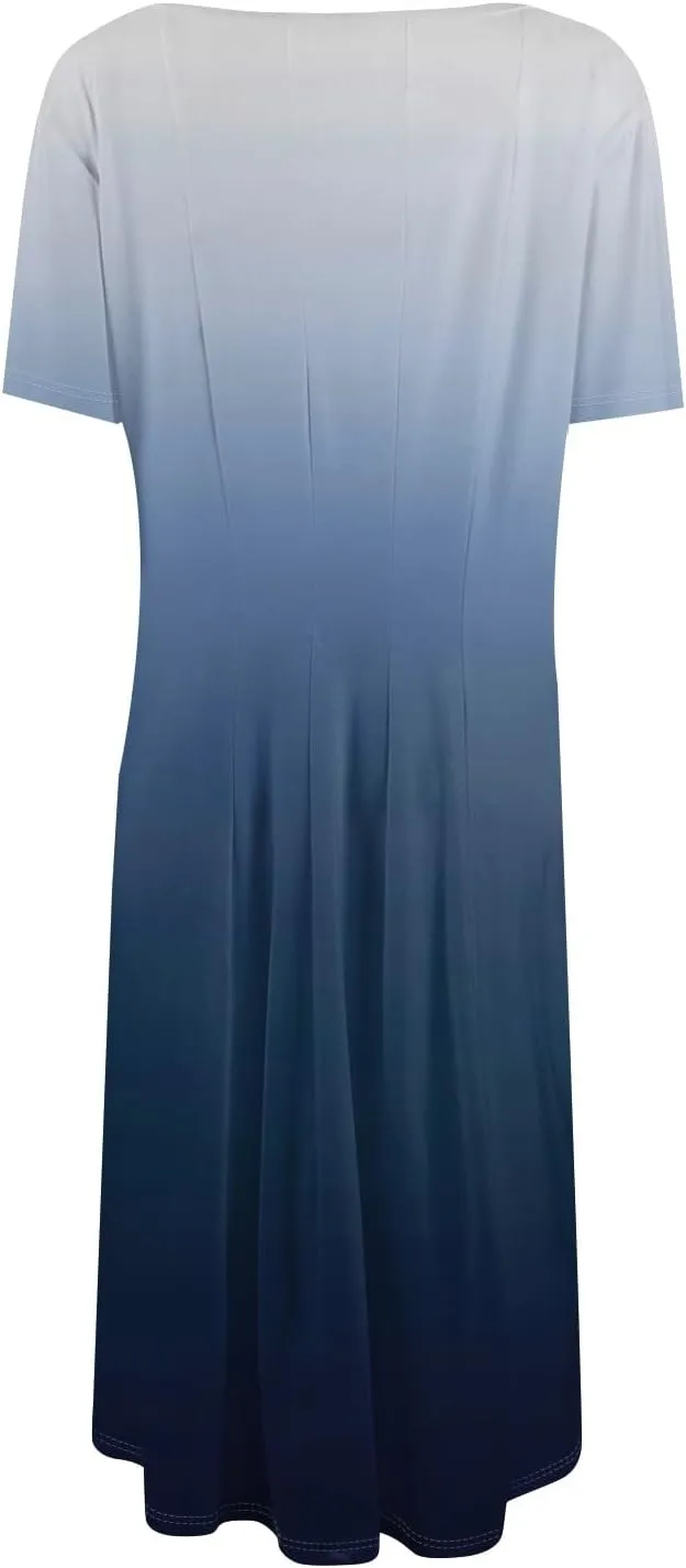 Summer Dresses Women Midi Dresses for Women Fitted Tight Short Sleeve A Line Dresses Women Summer
