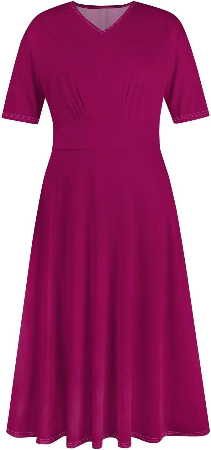 Summer Dresses Women Short Sleeve Maxi Dress for Women Summer Womens Dresses Casual Cute