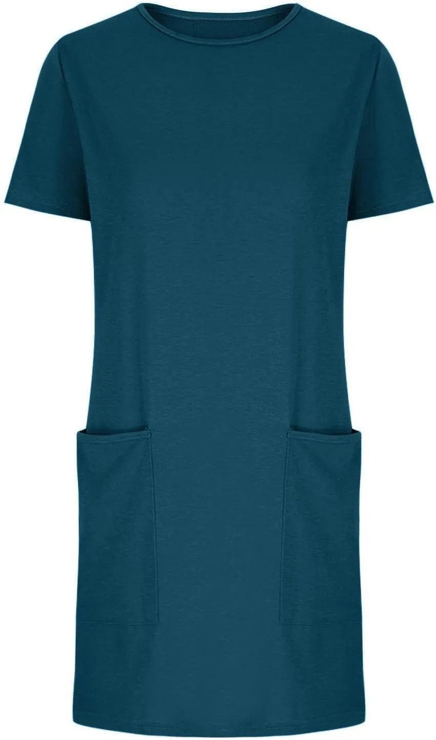 Summer Dresses Women Short Sleeve Mini Dress Fitted Loose Flowy Dresses Women Casual Spring Summer