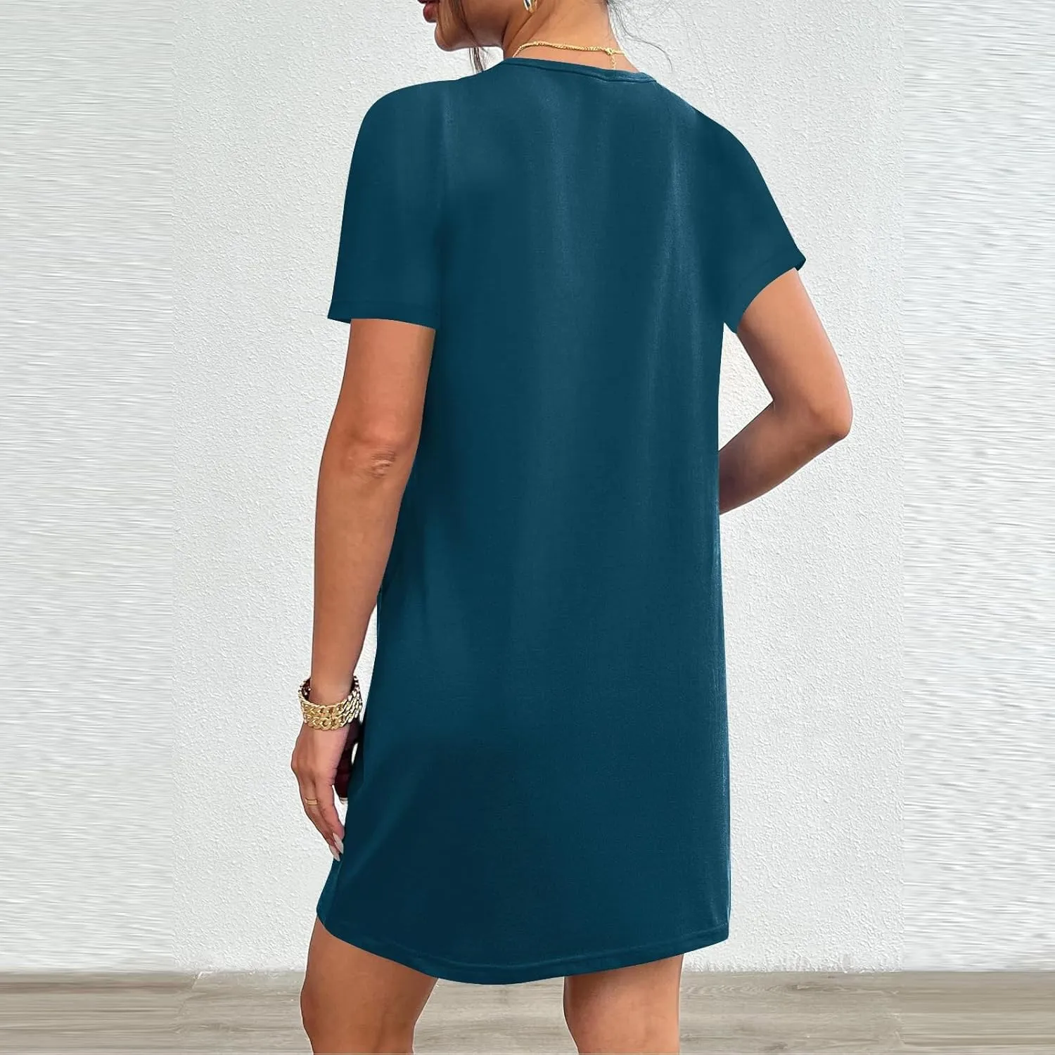 Summer Dresses Women Short Sleeve Mini Dress Fitted Loose Flowy Dresses Women Casual Spring Summer