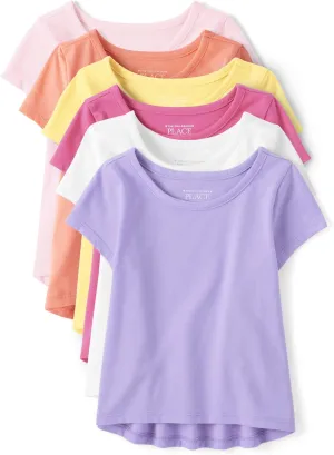 The Children's Place Baby Girls' and Toddler Short Sleeve Shirts