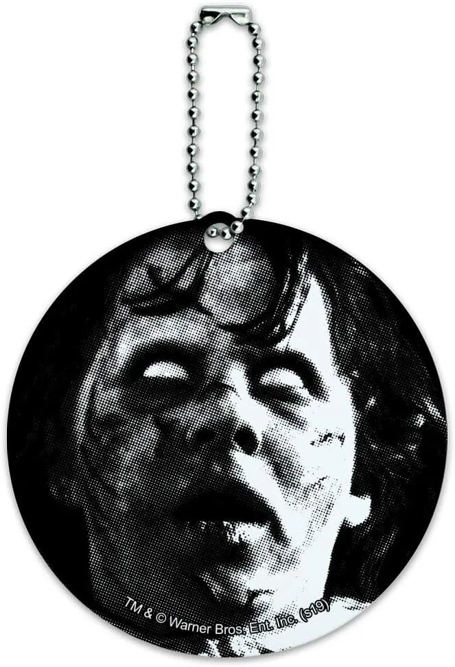 The Exorcist Regan Round Luggage ID Tag Card Suitcase Carry-On