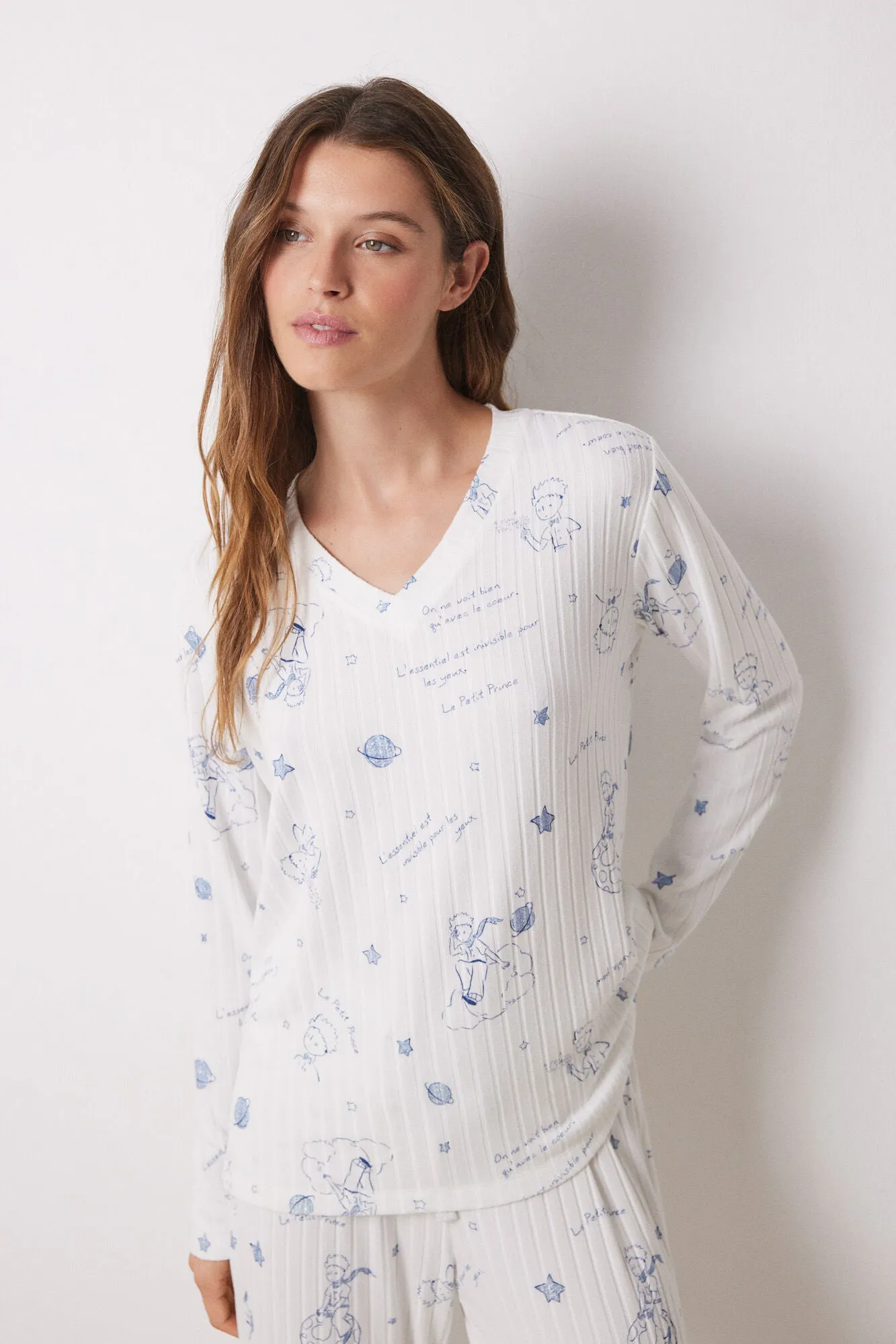 ÒThe Little PrinceÓ super soft ribbed long pajamas