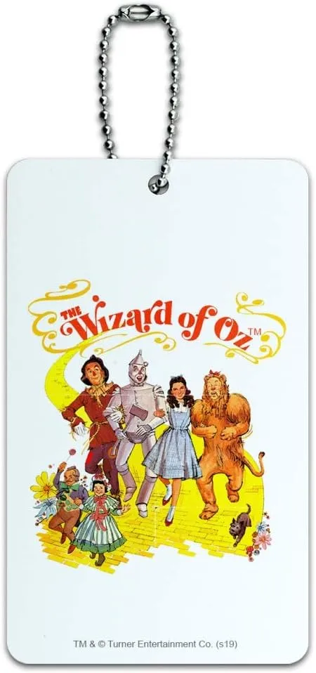 The Wizard of Oz Yellow Brick Road Luggage Card Suitcase Carry-On ID Tag