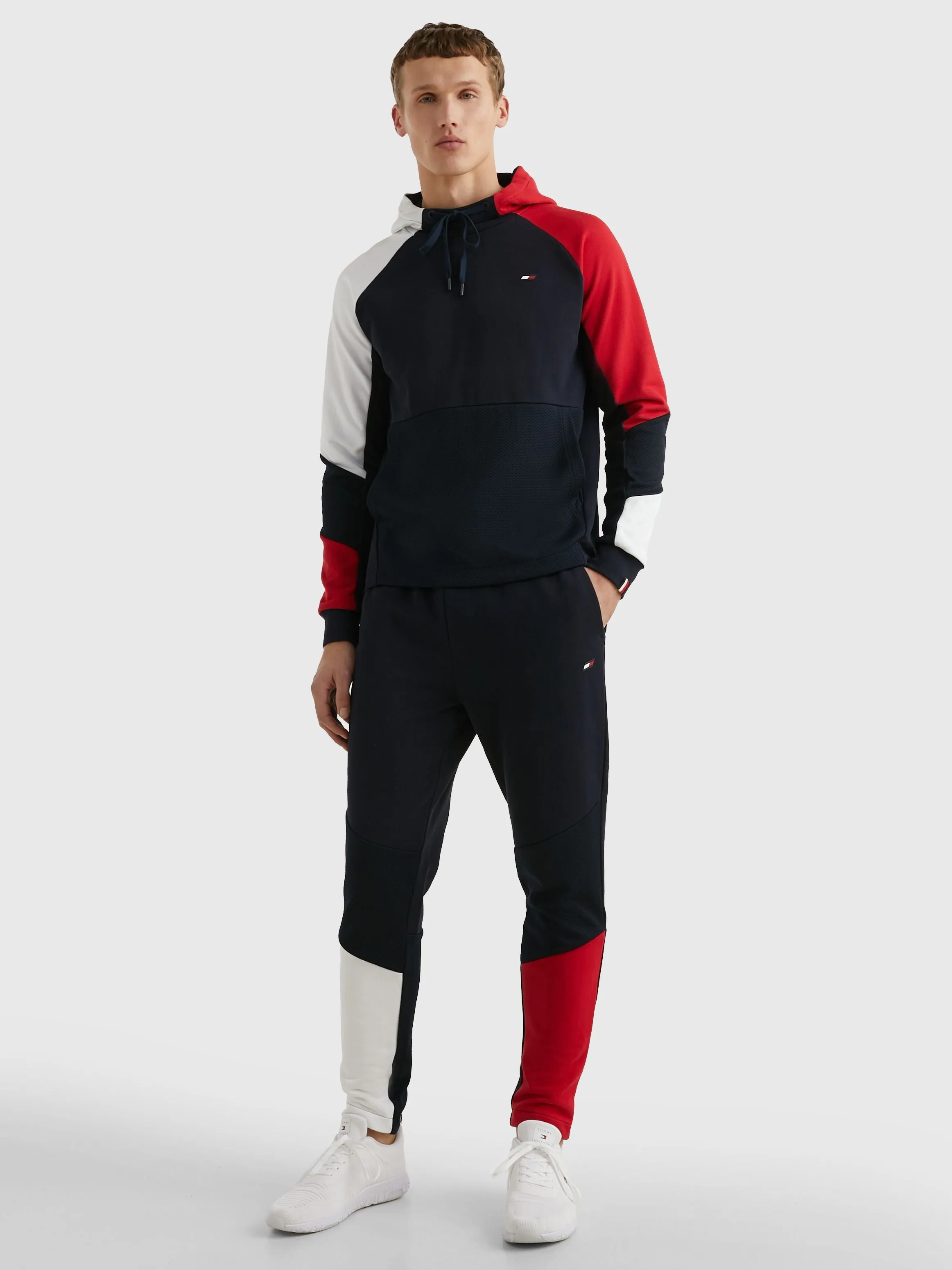 Tommy Hilfiger Colorblock Mix Media Hoodie