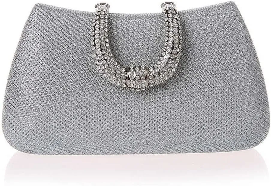 Tote Bag for Women, U Shape Diamond Clasp Clutch Bags Women Evening Bags Female Clutches Party Purse