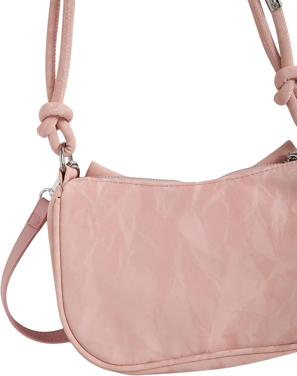 Verdusa Women's Bow Leather Shoulder Purses Knotted Hobo Bags with Chain Strap