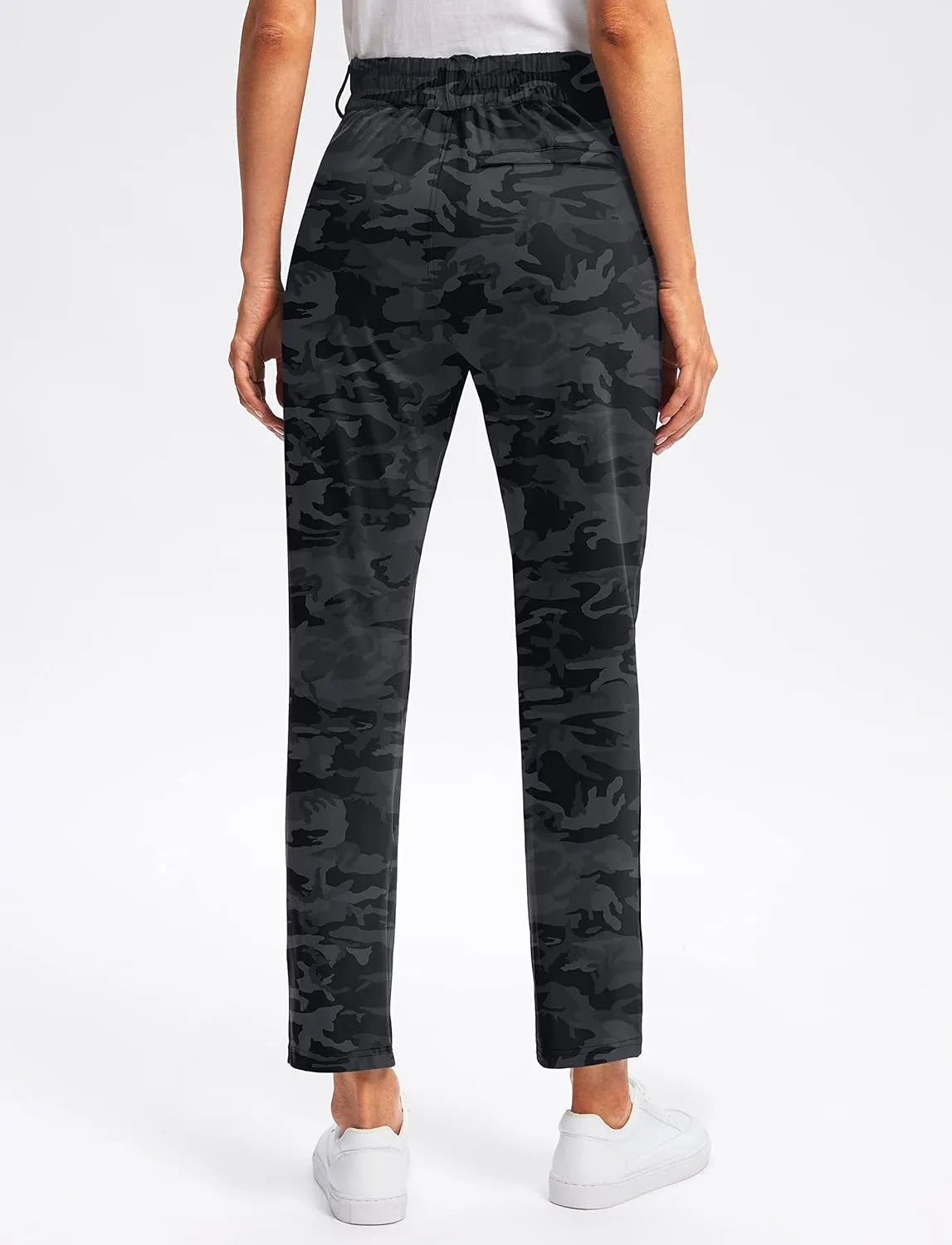 Viodia Women's Golf Pants with Zipper Pockets 7/8 Stretch Ankle Pants for Women Travel Casual Work