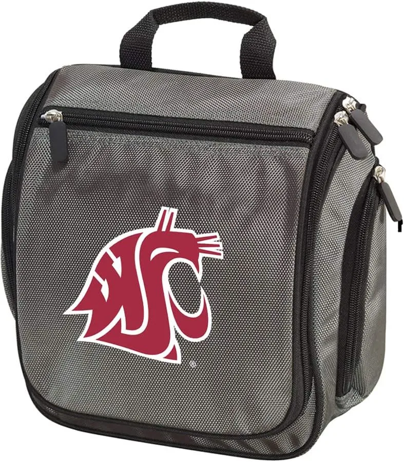 Washington State University Toiletry Bags or Mens WSU Shaving Kits HANGABLE Travel Bag