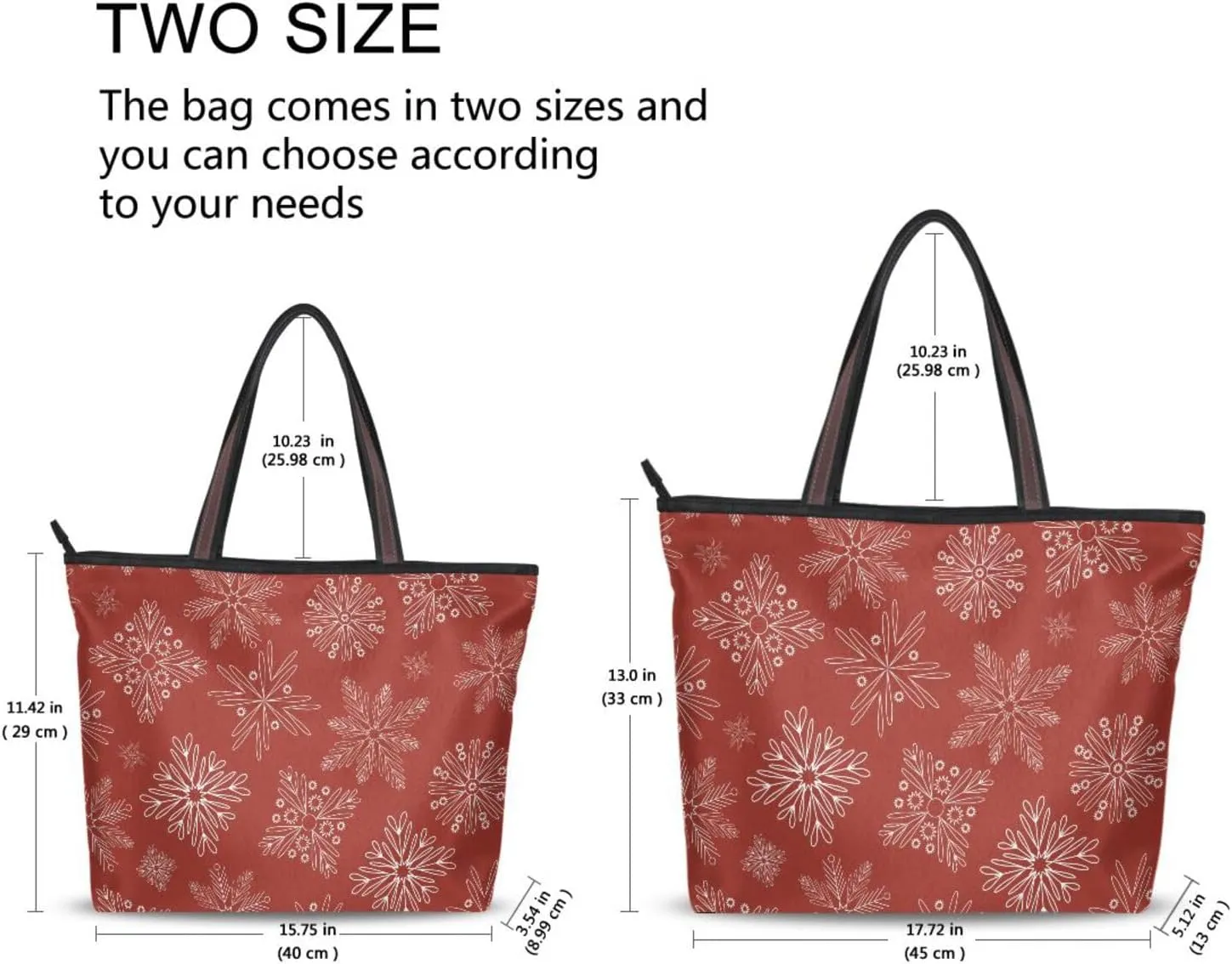 WIHVE Women's Handbag Tote Bag WTop Handle Shoulder Bag for Ladies (Large)