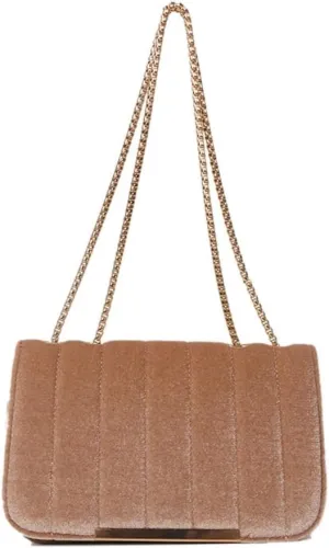 Women Casual Shoulder Bag Small Square Bag Chain Strap Crossbody Bag Simple Clutches Messengers Bag for Wedding Daily