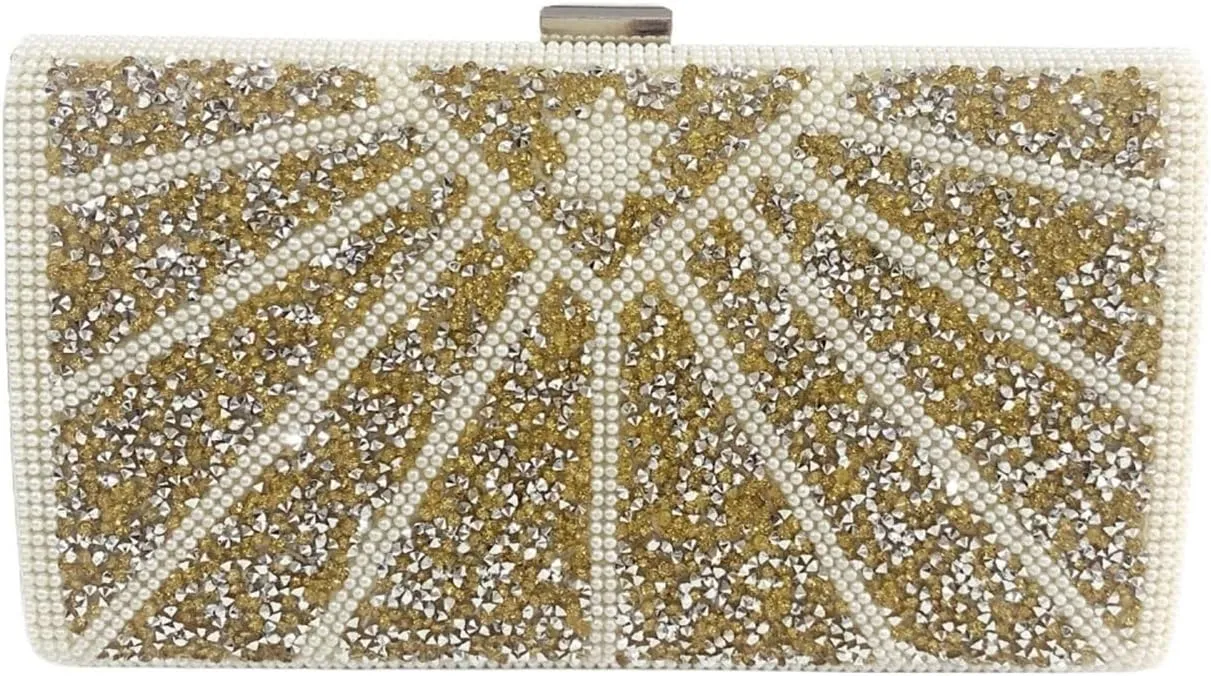 Women Evening Bag Rhinestone Silver Gold Clutches Ladies Banquet Wedding Dinner Long Purse Female Handbag For Walks