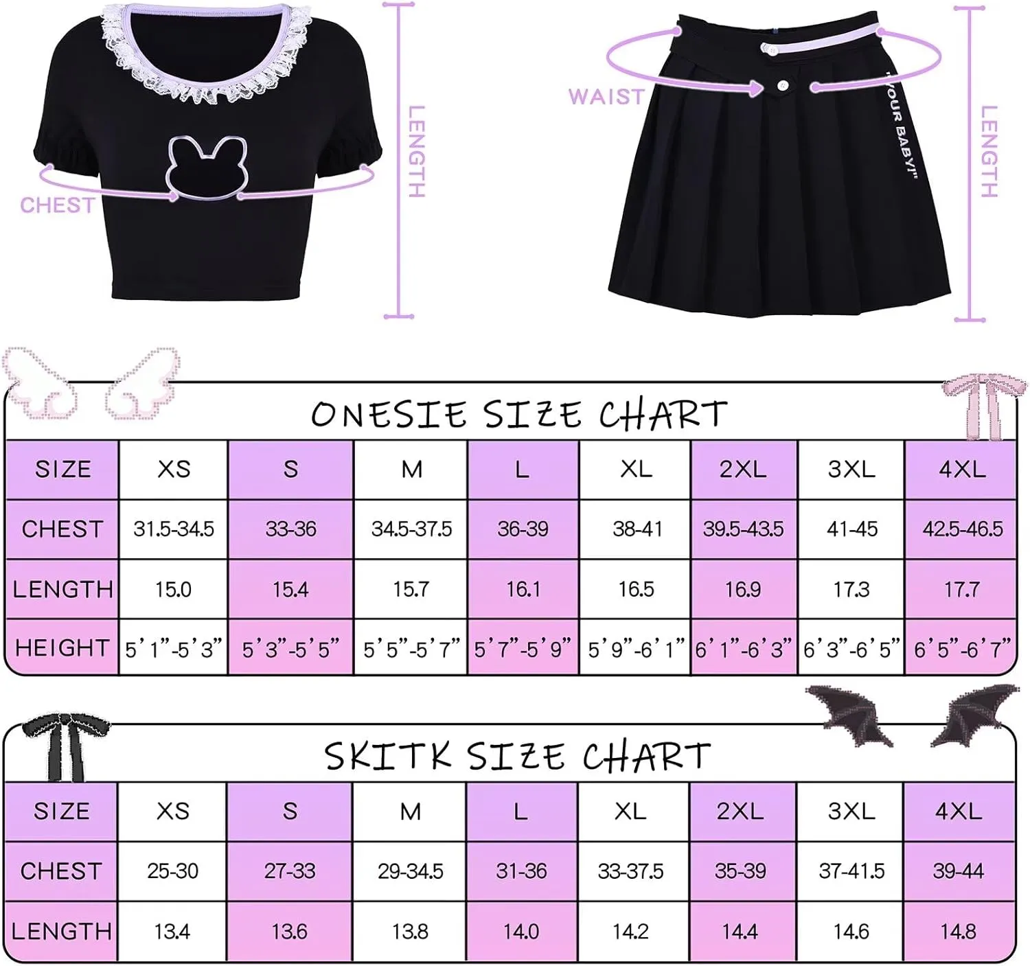 Women's 2 Piece Mini Skirt Sets Short Sleeve Crop Top & Adjustable Waist Pleated Skirt Midi Skirt Set