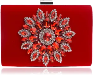 Women's Clutches, Evening bag with diamondsClutch Purses Cross Body Shoulder Bag for Wedding Prom Night out Party