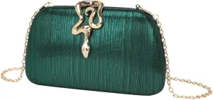 Women's Clutches Purses Formal Evening Bags with Snake Buckle Wedding Prom Cocktail Party Shoulder Crossbody Handbags 2025
