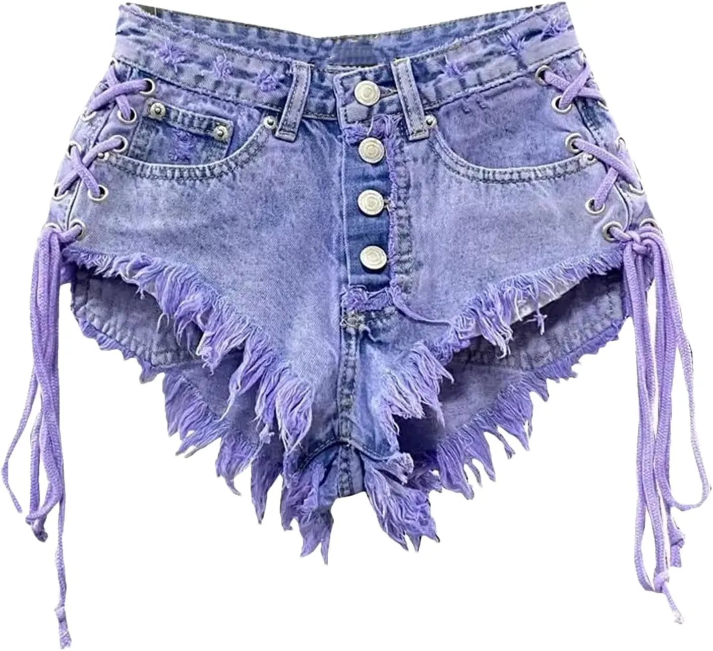 Womens Denim Hot Pants Spring Summer Low Waist Slim Fit Nightclub Sexy Streetwear