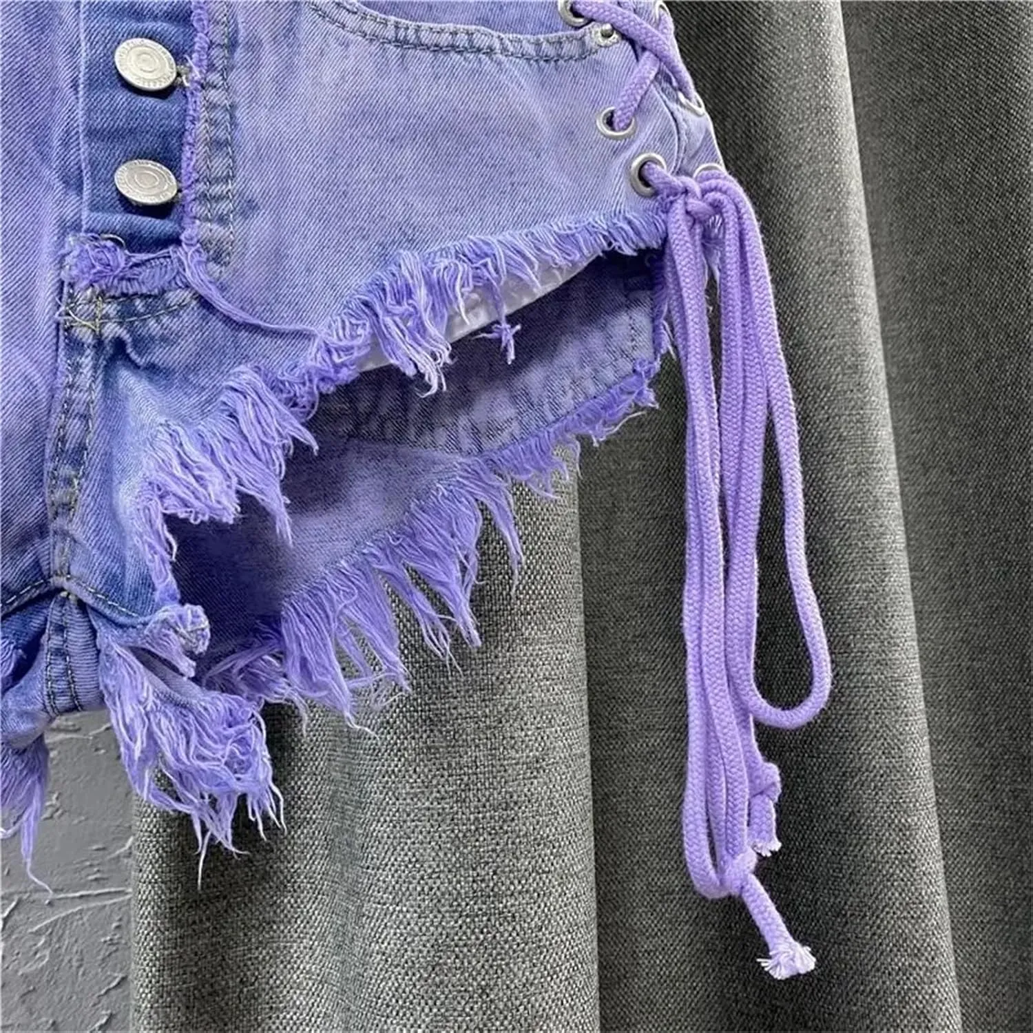 Womens Denim Hot Pants Spring Summer Low Waist Slim Fit Nightclub Sexy Streetwear