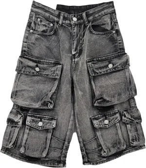 Womens Denim Mini Skirt Shorts Spring Summer High Waist Retro A-Line Office