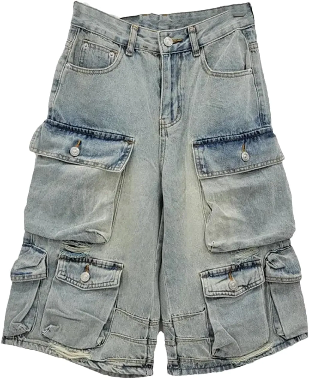 Womens Denim Mini Skirt Shorts Spring Summer High Waist Retro A-Line Office