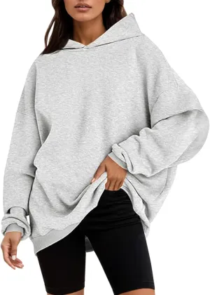 Womens Oversized Hoodies Teen Girls Long Sleeve Hooded Pullover Sweatshirts 2025 Trendy Fall Winter Outfits with Pocket