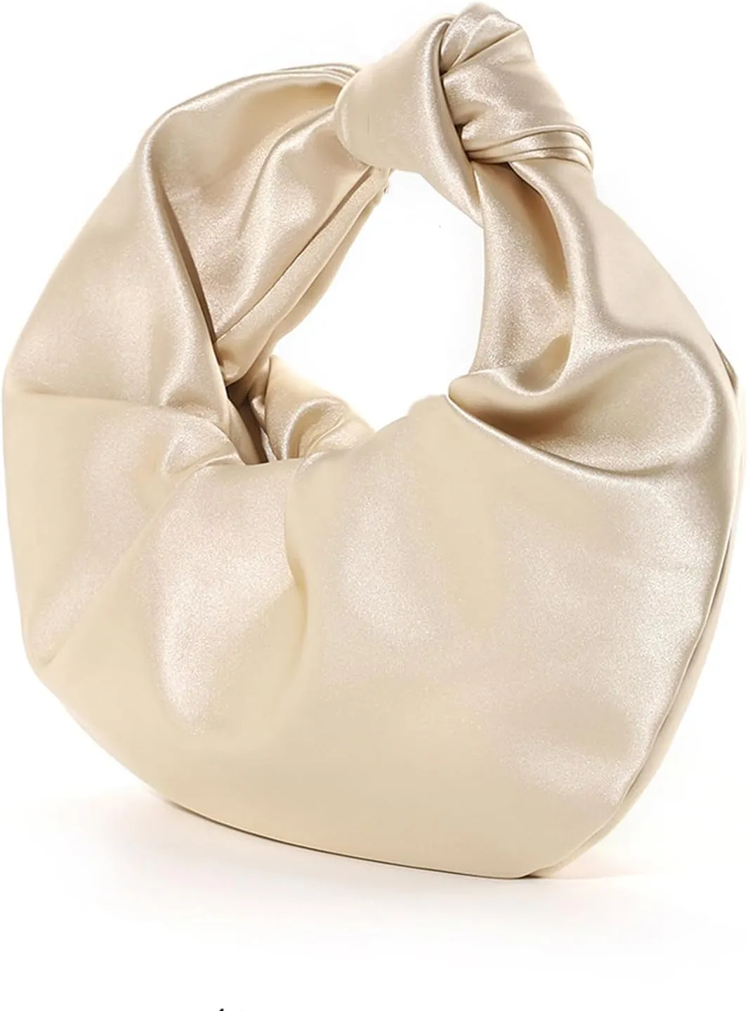 Womens Satin Evening Bag Clutch Purse Dumpling Handbag for Women Wedding for Formal Cocktail Party