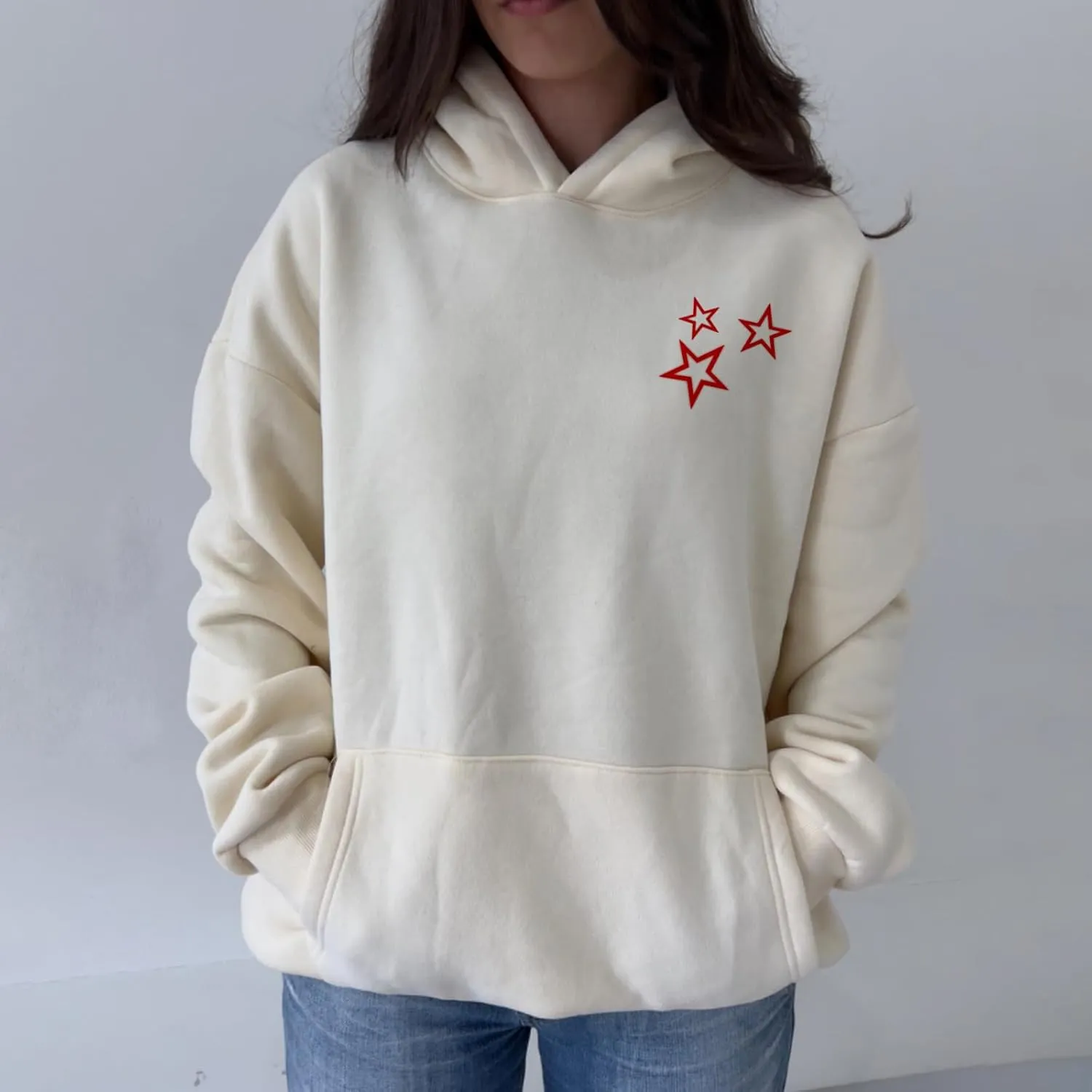 Y2k Hoodies Teen Girls Oversized Graphic Sweatshirt Women Long Sleeve Pullover Top Embroidery Preppy Sweater