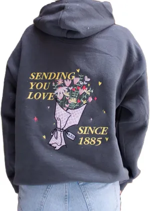 Y2k Hoodies Teen Girls Oversized Graphic Sweatshirt Women Long Sleeve Pullover Top Embroidery Preppy Sweater