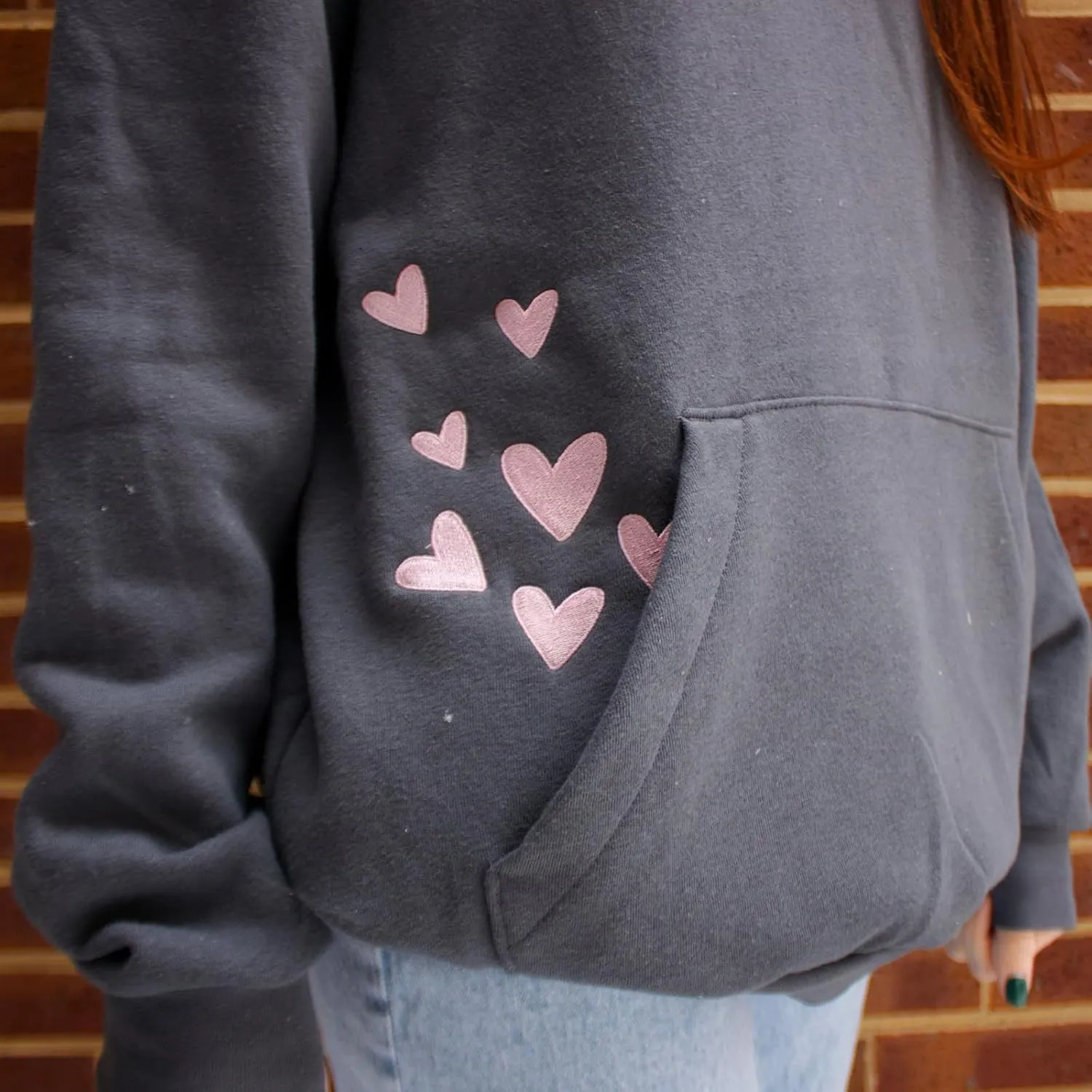 Y2k Hoodies Teen Girls Oversized Graphic Sweatshirt Women Long Sleeve Pullover Top Embroidery Preppy Sweater