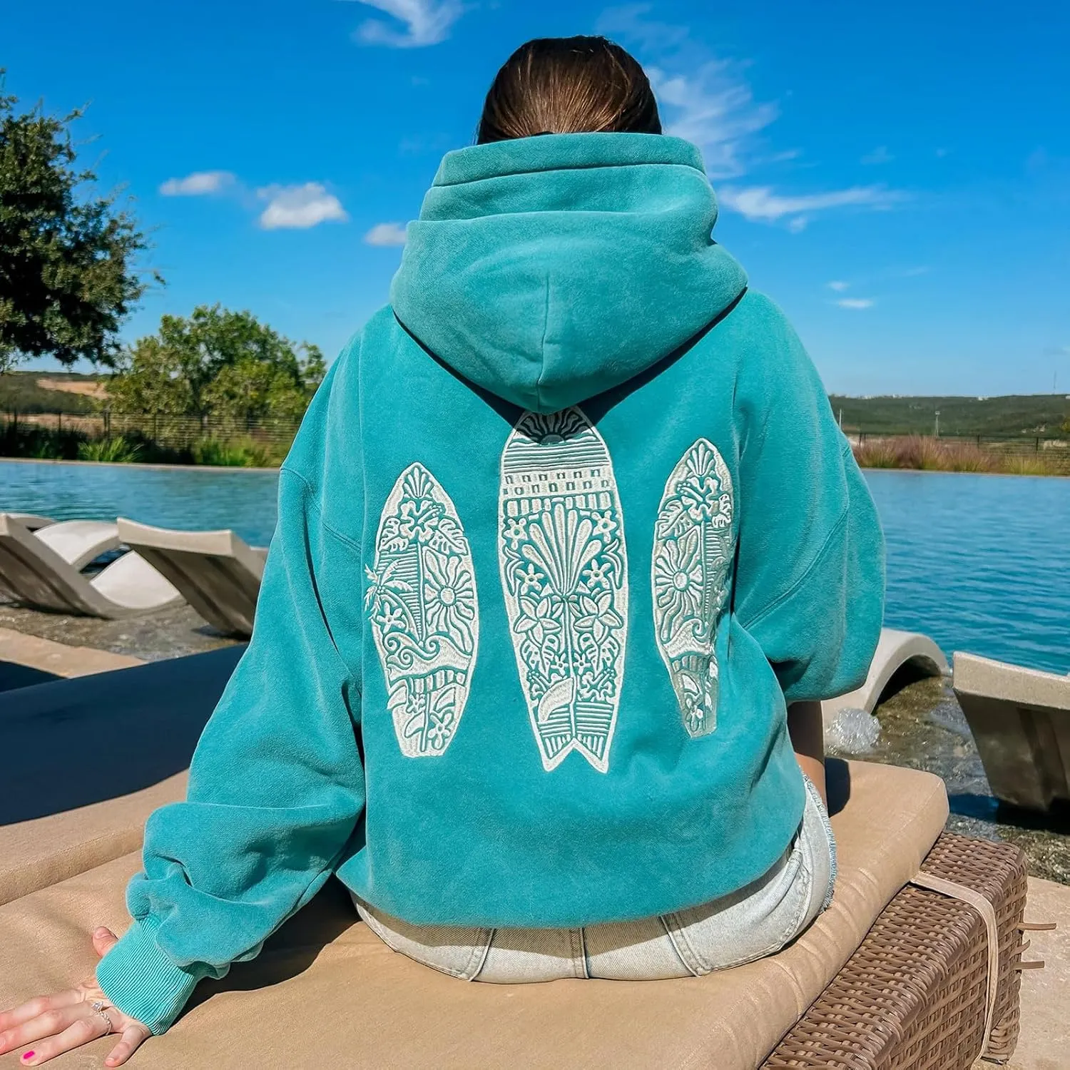 Y2k Hoodies Teen Girls Oversized Graphic Sweatshirt Women Pullover Tops Cute Embroidery Preppy Aesthetic Shirts