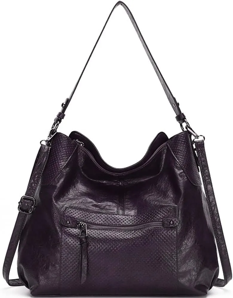 ZiMing Women Shoulder Bags Marble Textured Leather Tote Bag Vintage Handbags Purse Hobo Handbag Satchel Crossbody Bag Totes