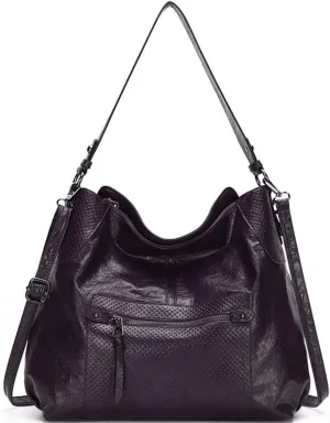 ZiMing Women Shoulder Bags Marble Textured Leather Tote Bag Vintage Handbags Purse Hobo Handbag Satchel Crossbody Bag Totes